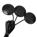 Miniatyrbillede 5 af 5: Guitar Pickup Piezo Kontakt Mikrofon Pickup 3 Transducer Pickup System Til Akustisk 6,35mm (sort