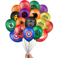 Miniatyrbilde 1 av 3: Superhelt-festartikler 36 stk Superhelt-ballonger 12 tommers lateksballonger for barn bursdagsfest favoriserer forsyninger dekorasjoner perfekt for din tema Pa