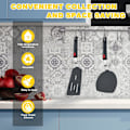 Miniatyrbild 6 av 7: 2 Stycken Silikonspatel, Bred Pannkakspatel för Stekta Ägg, Pannkakor, Fisk, Hamburgare, Biffar och Andra Rätter (Svart)