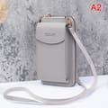 Läder Damväska Plånböcker Touch Mobiltelefon Väska Väskor Light gray
