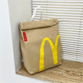 Miniatyrbild 1 av 4: Realist McDonalds Ryggsäck/Messenger Väska - Stor Kapacitet Snabbmat Present Fickaxelväska Backpack