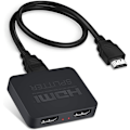 Miniatyrbild 1 av 5: 4K@60HZ HDMI-splitter, HDMI-splitter 1 in 2 ut med 3,9FT HDMI-kabel, HDMI2.0b-splitter för dubbla skärmar 【Endast duplicera/spegla skärmar, inte utöka】