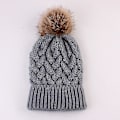 Miniatyrbillede 2 af 5: Dame Mode Hold Varme Vinterhatte Strikkede Uld Hemming Hat