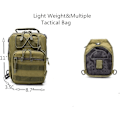 Miniatyrbild 4 av 6: Sling Bag Taktisk Ryggsäck Utomhus Axelväska Satchel Bröstpaket Dagryggsäckar för Smart Phone Klättring Camping Cykling Vandring BIack