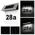 Miniatyrbillede 5 af 5: Solcelled Husnummerlys i Rustfrit Stål - Digitalt LED Husnummerdisplay