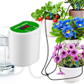 Miniatyrbillede 6 af 6: Automatisk vandingssystem USB 8 Droparrow Ferieplante vanding enheder til indendørs potteplanter LED-display DIY Automatisk plantevander Gave