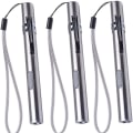 Miniatyrbilde 3 av 3: 3-pakks sykepleierpennlys medisinsk pennlys USB oppladbar LED lommelykt rustfritt stål lommelykt for leger studenter leger