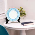 Miniatyrbild 4 av 5: 6 tum Träplatta Stativ Staffli Display Stativ Platthållare Oriental Heminredning Svart