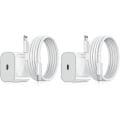 Pikkukuva 1 / 3: Nopea laturi - Adapteri + Kaapeli - 20w Valkoinen  Iphonelle - EU - 2-Pack iPhone