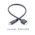 Miniatyrbild 3 av 4: USB 3.0 till Typ C 3.1 Datakabel för Lacie Bärbar Hårddisk
