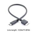 Miniatyrbillede 3 af 4: USB 3.0 til Type C 3.1 datakabel til Lacie bærbar harddiskledning