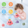 Miniatyrbild 2 av 7: Baby badleksaker för 1 2 3 år gamla pojkar flickor, LED automatisk spray vatten bläckfisk lyser upp badkar simbassäng leksaker presenter för småbarn 0-6 månader Pink Octopus