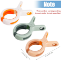 Miniatyrbilde 3 av 7: 10 stk Multifunksjonelle klesklyper Mixed colors Pink*2/White*4/Green*4