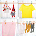 Miniatyrbilde 7 av 7: 10 stk Multifunksjonelle klesklyper Mixed colors Pink*2/White*4/Green*4