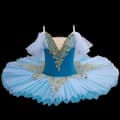 Pige Professionel Ballet Tutu Kjoler Ballet blå2 blue2 150cm