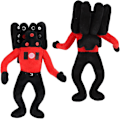 Pikkukuva 2 / 5: WC-pehmolelu, Skibidi -WC-kaiutinmies Bosses-pehmolelu, Skibidi -WC-pelipiirretty pehmolelu