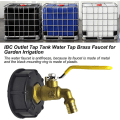 Miniatyrbilde 5 av 5: IBC Tank Adapter 3/4'' S60x6 Messing Tap Ventil Slangekobling Tonnfatte Fitting Adapter Hy