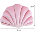 Miniatyrbilde 3 av 7: Skallputer Clam Pute Gulvputen Multifunksjonell Kastpute for Sofa Seng Slitesterk, Rosa