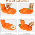 Miniatyrbillede 3 af 5: Dumpling Maskine 2 i 1 Manuel Nuddelpresse Maskine Dumpling Hud Maskine Dumpling Form (Orange)