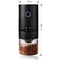 Miniatyrbilde 2 av 5: Bærbar Elektrisk Kaffe Kvern, USB Ladbar Elektrisk Mini Kaffe Kvern med Flere Malingsinnstillinger