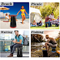 Miniatyrbild 6 av 6: Bärbar Teleskopisk Pall Fällbar Pall för Vuxna Camping Fällbar Pall Säte Lätt Vikbar Robust för Konserter BBQ Utflykt Utomhus A