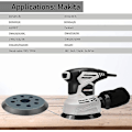 Miniatyrbillede 4 af 5: Makita Slibeskive 125mm 8 Huller Slibeskive Makita Slibeskive 5 Tommer (sort)hs