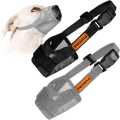 Miniatyrbilde 1 av 7: 2 stk hundemunnkurv, myk mesh hundemunnkurv, myk treningsmunnkurv for store mellomstore små hunder, mesh munnkurv for hunder med over-hode-stropp