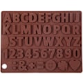 Miniatyrbillede 1 af 4: Alfabet silikoneform, bogstavforme og tal chokoladeforme