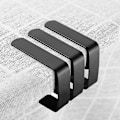 Miniatyrbillede 1 af 4: 4 stk. duge klemmer, skridsikre trekantede rustfrit stål duge klemmer (sort)