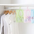 Miniatyrbillede 5 af 5: Tøjepindpose, Pegkurv, Mesh Opbevaringspose Med Krog Hængende Opbevaringskurv Til Garderobe Vaskeri 3 Stykker