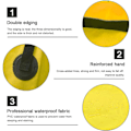 Miniatyrbillede 5 af 5: Foldbar Vandspand 12 L Udendørs Bærbar Sammenklappelig Spand Multifunktionel Sammenklappelig Vaskesæk til Ferie, Have, Udendørs, Fiskeri & Camping
