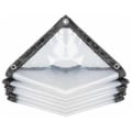 Miniatyrbillede 1 af 5: Transparent Vandtæt Presenning Med Øjer, Pe Multifunktionel Vandtæt Rivfast Ultralet Presenning Presenning(størrelse:2*3m)