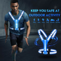 Miniatyrbillede 6 af 6: LED Refleksvest, USB Opladbar, Justerbar Talje/Skulder - Blue