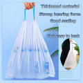 Miniatyrbilde 4 av 5: 3 Ruller Søppelposer Bin Liners Trekkstreng Søppelposer - 15L Trekkstreng Håndtak Sterke Høye Søppelposer Uduftede Innendørs Søppelposer for Soverom（45x50cm）