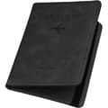Pas Holder PU Læder RFID Blokerende Pas Etui Rejse Pung med Kort Slot og Elastisk Strop Pas Cover (Sort) sort