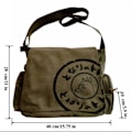 Pikkukuva 2 / 5: Totoro Canvas Viesti Laukku Piirretty Opiskelijakirja Messenger Laukku Monitasku - army green
