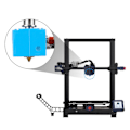 Miniatyrbild 2 av 5: Hotend-kit för Anycubic 3D-skrivare - Värmebrytare, Munstycke, Extruder, Termistor, Rör