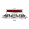 Miniatyrbillede 2 af 5: Mini Hamburgerpressere Nonstick 3 Slot Små Patty Press Triple Beef Maker Form Maskine Kød Kitc