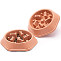 Miniatyrbilde 1 av 4: 2 stk Hundeskål Hundeskål Langsom Fôringsskåler Oppblåst Stopp Matbolle Interaktiv Puslespill Sunn Spisebolle (2 stk, Rosa)