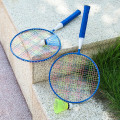 Miniatyrbild 5 av 7: 1 par badmintonracket för barn Badmintonset för barn Nylonlegering Lätt racket för barn, nybörjare, inomhus- och utomhusidrott