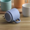 Pikkukuva 3 / 6: Pinottavat kahvimukit, 4 kpl, 8 unssia espressokeramiikkamukit lattelle, cappuccinolle, kaakaolle, kahvalla, värikkäät