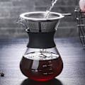 Miniatyrbillede 5 af 5: Inverteret Kop Kaffemaskine 400ml, Glas Kaffemaskine Manuel Dryp Kaffemaskine Manuel Dryp Kaffemaskine Manuel Dryp Kaffemaskine Rustfrit Stål Filter
