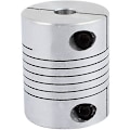 Miniatyrbilde 1 av 3: 8mm til 10mm akselkobling 19mm lengde 25mm diameter skrittmotorkobling aluminiumlegering skjøtekontakt for 3d-skriver cnc-maskin diy-koder