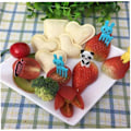Miniatyrbilde 2 av 5: Sandwichform, DIY Kjeks Reduser Mini Hjerteform Bento Boks Toast Brødskjærerform, Rosa 1 stk