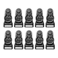 Miniatyrbillede 2 af 5: 10x Benstrop til Strømpebånd Lårhøje Strømper Strømpeholder Bælte Metal Clips 12mm Xixi