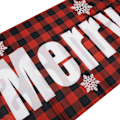 Miniatyrbillede 5 af 8: Julebannerdekorationer, Stort Merry Christmas Udendørs Banner 297 cm x 48 cm til Havevæg Hegnsdekorationer, Juletræer, Julemanden