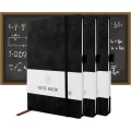 Miniatyrbillede 4 af 5: A5 notesbog - notesblok - notesbog - notesbog - A5 notesblok - PU læder notesbog til kontor, skole, hjem, forretning, skrivning og notetagning - 200 sider