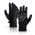 Miniatyrbild 1 av 4: Unisex Vinter Termiska Handskar Bärbara Vattentäta Touch Screen Cykelhandskar För Utomhusbruk A0020 BLACK L