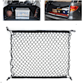 Miniatyrbillede 1 af 5: Bil Cargo Net, Bagagenet Justerbar Elastisk Organizer Net, Nylon Bagagerumsopbevaringsnet, Universal Pasform til Bil Bagagerum Køretøj Van SUV (27,5'' x 27,5'')