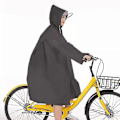 Miniatyrbillede 5 af 5: Regnfrakke EVA Regnponcho til Kvinder og Mænd Nødregntøj Jakke til Forlystelsespark Cykling